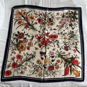 Floral Square Decorative Scarf
